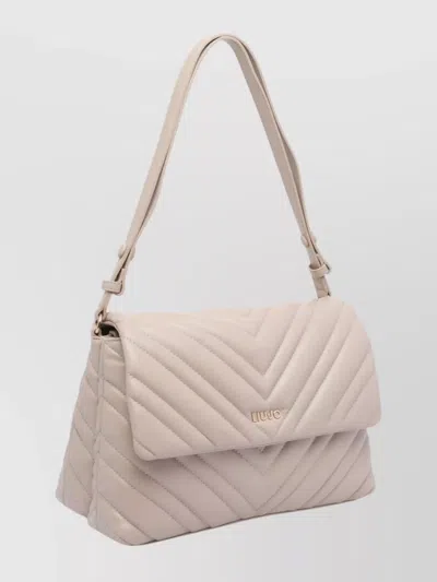 Liu •jo Versatile Crossbody Bag Adjustable Strap In Neutral