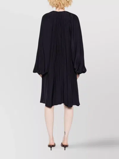 Lanvin Women Short Pleated Dress In Black