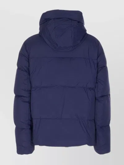 Canada Goose Black Classic Front-zip Jacket With High Collar And Utility Pockets In Blue