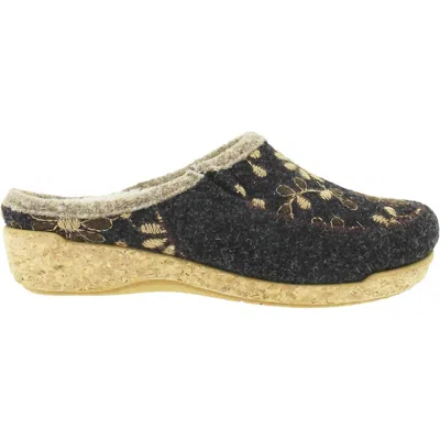Taos Women's Woolderness 2 Clog In Charcoal In Black