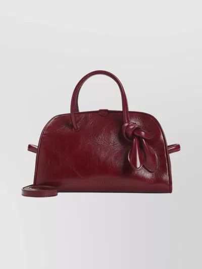 Jacquemus Le Petit Tourism In Shiny Vintage-finished Leather Bags