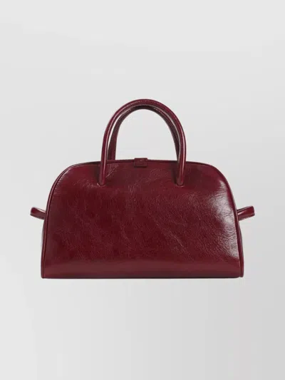 Jacquemus Le Petit Tourism In Shiny Vintage-finished Leather Bags