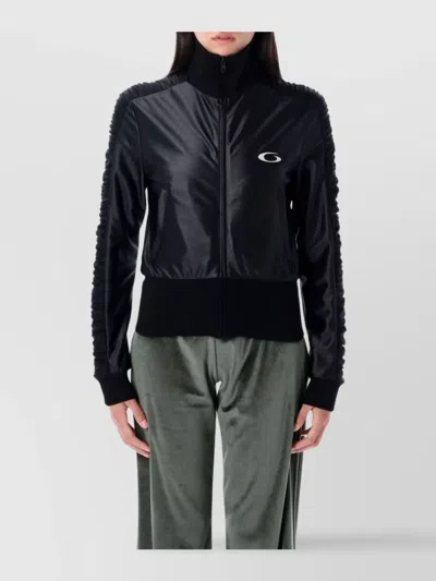 Balenciaga Sporty High Neck Jacket In Black