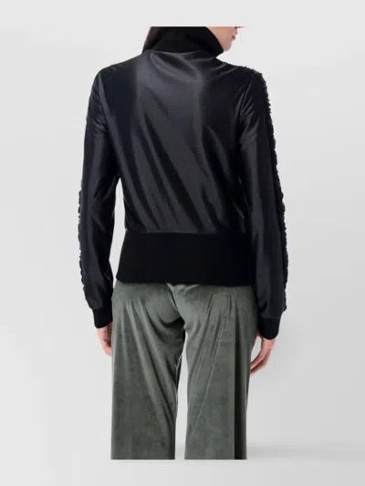 Balenciaga Sporty High Neck Jacket In Black