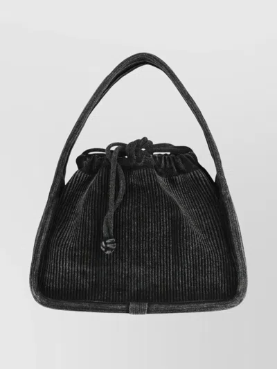 Alexander Wang Velvet Bucket Bag Top Handle