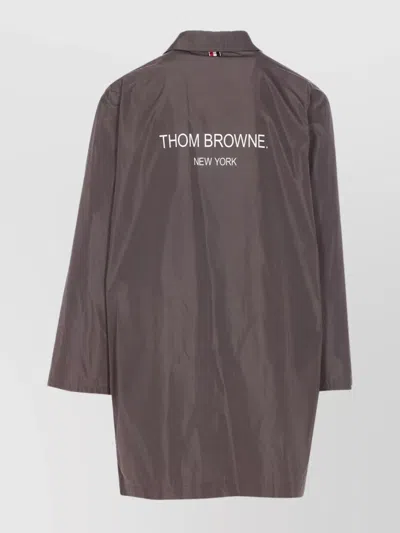 Thom Browne Versatile Packable Jacket Long Sleeves In Brown