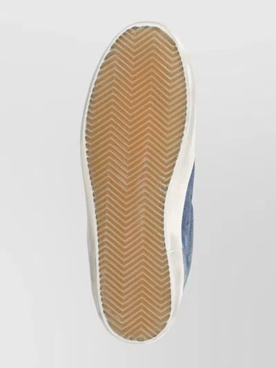 Golden Goose Sneakers Low-top Super-star In Suede In Blue