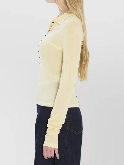 Jacquemus Merino Wool Polo Sweater Merino ml In Neutral