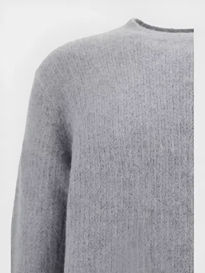 Sunflower Regular Fit Long Sleeve Knit Sweater In Gray