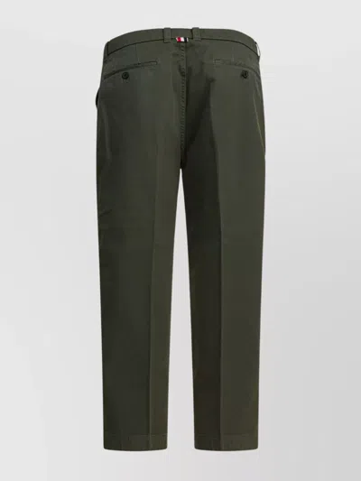 Thom Browne Functional Cargo Trousers Featuring Pockets In Green