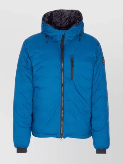 Canada Goose Black Label Lodge Hoody Packable Down Jacket In Blue
