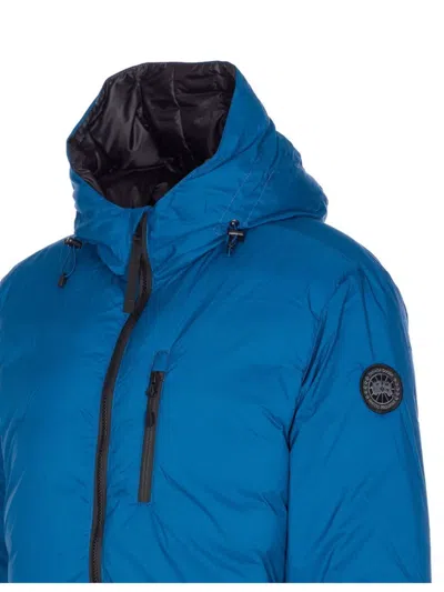 Canada Goose Black Label Lodge Hoody Packable Down Jacket In Blue