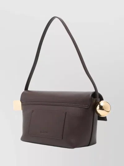 Jacquemus Round Cross-body Bag Top Handle In Brown