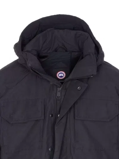 Canada Goose Maitland Padded Cotton-blend Canvas Down Parka In Black