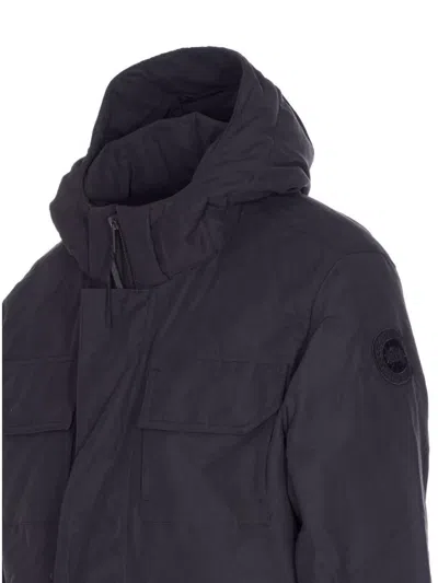 Canada Goose Maitland Padded Cotton-blend Canvas Down Parka In Black