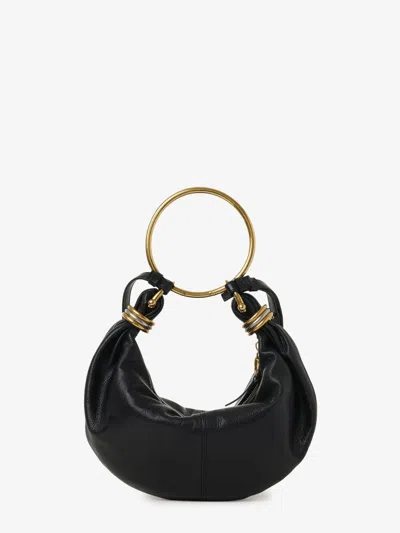 Chloé Chloè Hobo Bag Grained Leather Bag In Black