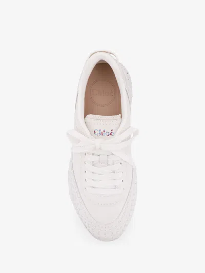 Chloé Chloe' Women Nama Low-top Leather Sneakers In White
