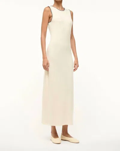 Staud Wentworth Midi Dress In White