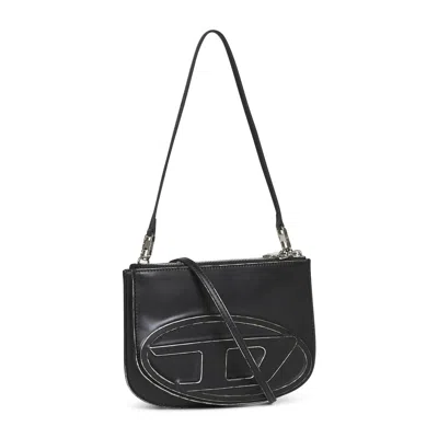 Diesel Borsa A Spalla 1dr In Pelle Nera  Donna In Black