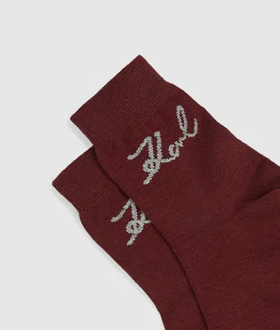 Karl Lagerfeld Signature Socks – 3 Pack In Multi