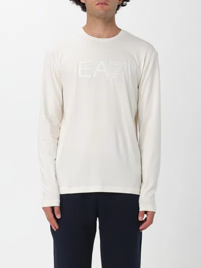 Ea7 T-shirt  Men Color Beige In White