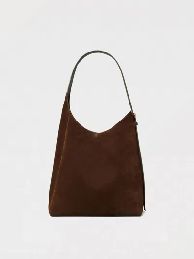 Tory Burch Romy Suede Bag In Brown