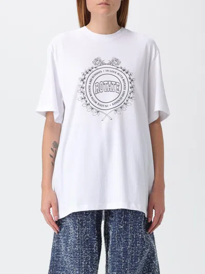 Rotate Birger Christensen T-shirt Rotate Woman Color White In White