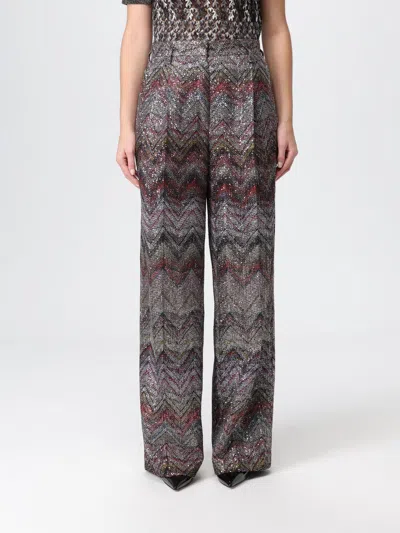 Missoni Weit Geschnittene Hose Mit Zickzackmuster In Multi