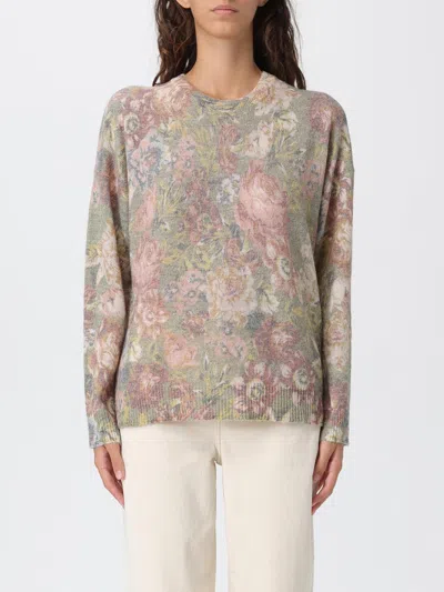 Liu •jo Liu Jo Crew-neck Sweater With Floral Print In Multi