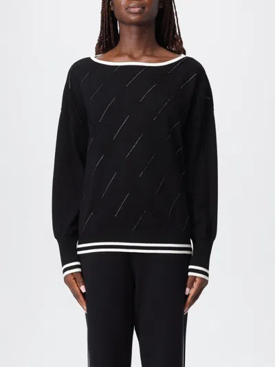 Liu •jo Liu Jo Boat-neck Sweater In Black