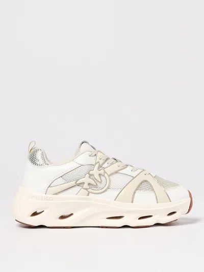 Pinko Sneakers À Logo Love Birds In White