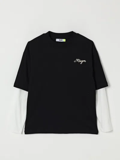 Msgm T-shirt  Kids Kids Color Black In Black