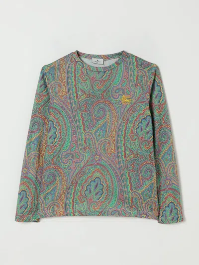 Etro Paisley-print T-shirt In Green