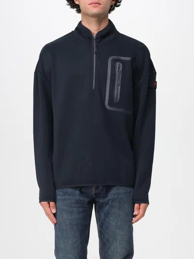 Peuterey Man Jacket Midnight Blue Size L Polyester, Elastane In Blue