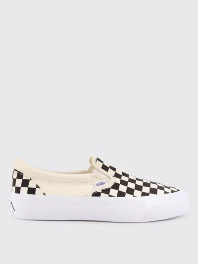 Vans Lx Slip-on Reissue98 Sneakers In Beige Canvas In Black