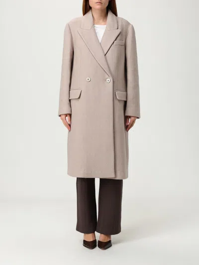Emporio Armani Coat  Woman Color Beige In Neutral