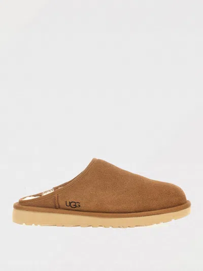 Ugg 10mm Classic Slip-on Shearling Loafers In Chestnut