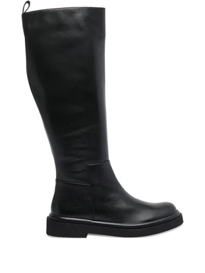 Paloma Barceló Zip-detail Calf Leather Boots In Black