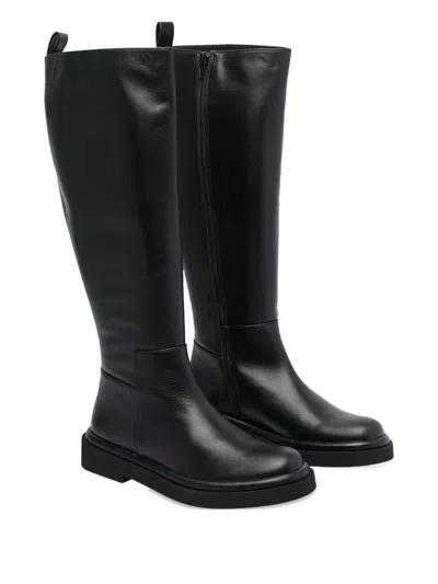 Paloma Barceló Zip-detail Calf Leather Boots In Black