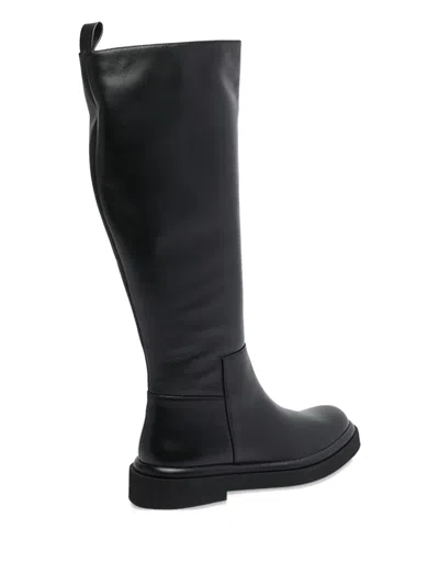 Paloma Barceló Zip-detail Calf Leather Boots In Black