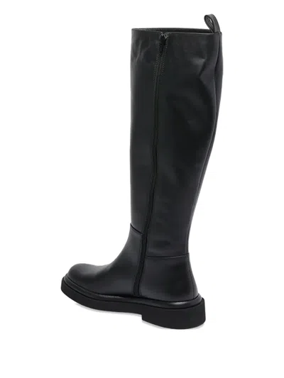 Paloma Barceló Zip-detail Calf Leather Boots In Black