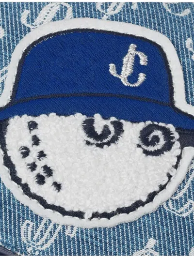 Jimmy Choo Monogram-pattern Phone Case In Blue