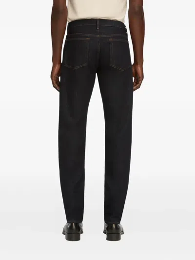 Frame Mid-rise Straight-leg Jeans In Black
