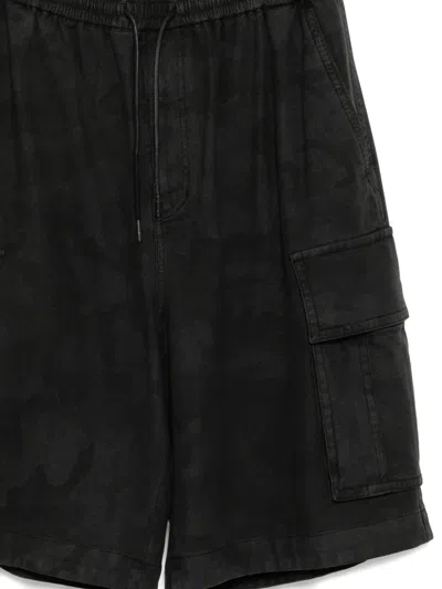 Juunj Cargo-pocket Drawstring Shorts In Black