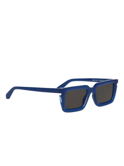 Off-white Off White Unisex Black Sunglasses In Blue