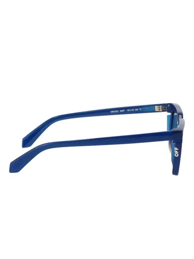 Off-white Off White Unisex Black Sunglasses In Blue