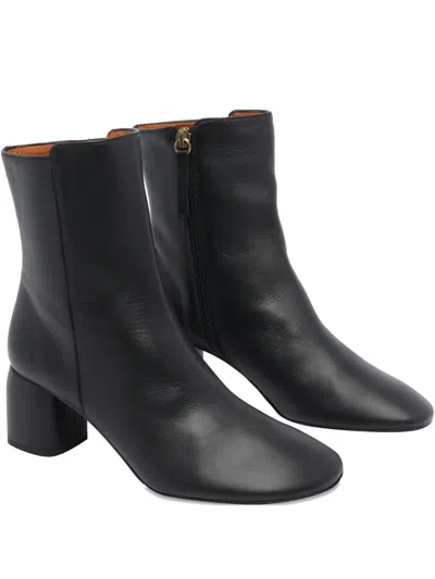 Angel Alarcon 65mm Leather Boots In Black