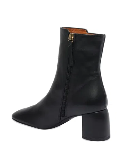 Angel Alarcon 65mm Leather Boots In Black