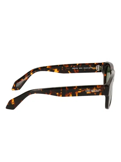 Off-white Tortoiseshell Round-frame Sunglasses In Multi