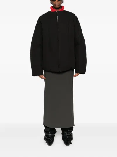 Entire Studios Pod Quilted Zip-front Bomber Jacket In Black